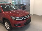 Xe nhập gầm cao Volkswagen Tiguan 2.0l GP đời 2016, màu đỏ mận, tặng 209 triệu tiền mặt, LH Hương: 0902.608.293