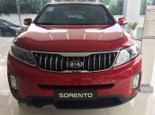 Bán xe Kia Sorento 2017, đỏ đen, máy xăng, giao ngay