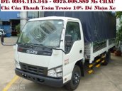 Bán ô tô Isuzu QKR 1.9 tấn màu trắng + giá tốt + trả góp 80%