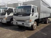 Xe tải JAC 4t9 giá tốt, sản xuất 2017, màu bạc