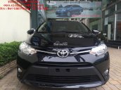 Bán Toyota Vios 1.5E AT sản xuất 2017, màu đen, khuyến mại hấp dẫn khi đặt xe hỗ trợ trả góp 90% giao xe ngay