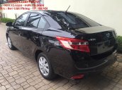 Bán Toyota Vios 1.5E AT sản xuất 2017, màu đen, khuyến mại hấp dẫn khi đặt xe hỗ trợ trả góp 90% giao xe ngay