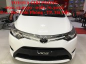 Cần bán Toyota Vios 1.5G (CVT) năm 2017, màu trắng giá cạnh tranh, hỗ trợ trả góp lãi suất chỉ 0,5% / tháng