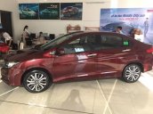 Honda City CVT đời 2019, màu đỏ, giá tốt, khuyến mãi nhiều, hỗ trợ ngân hàng 80%