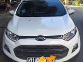 Bán Ford EcoSport Titanium 1.5AT bản full Option đăng ký 1/2015, màu trắng, chạy đúng 29.000km, trả trước 180tr lấy xe