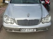 Bán gấp Mercedes C200 AT đời 2003, màu bạc, 235tr