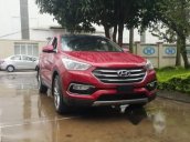 Bán xe Hyundai Santa Fe sản xuất 2017, màu đỏ, giá tốt