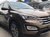 Bán xe Hyundai Santa Fe AT 2014, màu nâu, xe nhập