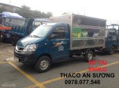 Thaco Towner 990 2018 tải trọng 990kg thùng kín máy xăng, tiết kiệm nhiên liệu, máy công nghệ Suzuki