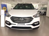 Cần bán Hyundai Santa Fe 2.2L máy dầu sản xuất 2018, màu trắng, giá tốt nhất miền Nam