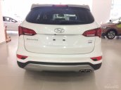 Cần bán Hyundai Santa Fe 2.2L máy dầu sản xuất 2018, màu trắng, giá tốt nhất miền Nam