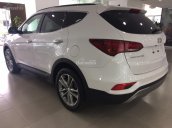 Cần bán Hyundai Santa Fe 2.2L máy dầu sản xuất 2018, màu trắng, giá tốt nhất miền Nam