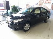 Bán Toyota Vios 1.5G (CVT) đời 2018, màu đen, hỗ trợ 80% giá trị xe, LH ngay 0911404101