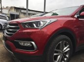 Cần bán xe Hyundai Santa Fe CRDi 2.2L 4WD đời 2017, màu đỏ