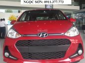 Giá xe Hyundai Grand i10 Đà Nẵng, màu đỏ, hỗ trợ trả góp lên đến 90% giá trị xe, LH: Ngọc Sơn: 0911.377.773