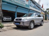 Bán ô tô Hyundai Santa Fe đời 2004, màu bạc