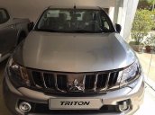 Bán Mitsubishi Triton 2.5MT đời 2017, màu bạc, giá tốt