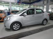 Bán xe Hyundai Grand i10 1.2MT Sedan lắp ráp đời 2018, màu bạc, bản Full option, hỗ trợ trả góp 80%- LH: 0904675566