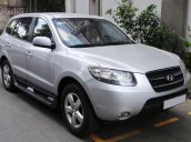 Cần bán xe Hyundai Santa Fe 2.7 AT 4WD đời 2008, màu bạc, nhập khẩu