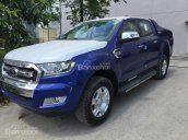 Bán xe Ford Ranger XLT 4x4 MT 2018 màu xanh, hỗ trợ trả góp và giao ngay