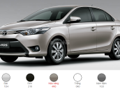 Toyota Vios trắng 2017 - Mua xe trả góp, thủ tục nhanh gọn - đại lý Toyota Mỹ Đình/ hotline: 0973.306.136