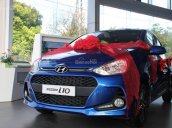 Bán xe Hyundai Grand i10 1.2 MT mới 100% bản đủ cho gia đình 2018, màu xanh lam - Trả góp 80% xe - Hyundai Đắk Lắk