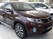 Kia Vĩnh Phúc, Phú Thọ bán Kia sorento DATH, 2017, màu đỏ, sẵn xe, hỗ trợ trả góp lên tới 90%, LH: 0938 907 252