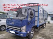 Cần bán xe tải Faw 7.3 tấn, động cơ Hyundai D4DB, thùng dài 6.25m, cabin Isuzu hiện đại