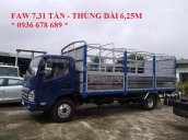 Bán xe tải thùng mui bạt Faw 7.31 tấn thùng dài 6.25m, máy khỏe, giá tốt nhất toàn quốc