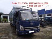 Bán xe tải thùng mui bạt Faw 7.31 tấn thùng dài 6.25m, máy khỏe, giá tốt nhất toàn quốc