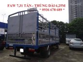 Bán xe tải thùng mui bạt Faw 7.31 tấn thùng dài 6.25m, máy khỏe, giá tốt nhất toàn quốc