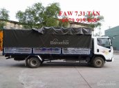 Bán xe tải Faw 7,31 tấn thùng khung mui phủ bạt dài 6,25M, liên hệ 0979 995 968