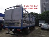 Bán xe tải Faw 7.31 tấn thùng dài 6.25M, cabin Isuzu, máy khỏe. L/H 0979 995 968