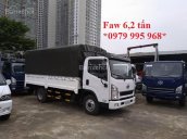 Bán xe tải Faw 6.2 tấn thùng dài 4.4M, cabin Isuzu, liên hệ 0979 995 968