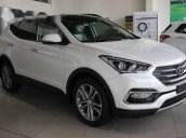 Bán xe Hyundai Santa Fe đời 2017, màu trắng