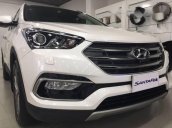 Bán xe Hyundai Santa Fe 2.4 đời 2017, màu trắng