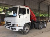 Xe đầu kéo Fuso gắn cẩu gấp, cẩu xếp Palfinger 10 tấn