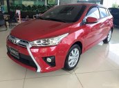 Bán xe Toyota Yaris 1.5G năm 2017, màu đỏ, nhập khẩu chính hãng, hỗ trợ trả góp 90%, giao xe ngay