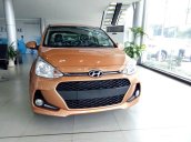 Bán xe Hyundai Grand i10 1.0AT bản gia đình đời 2017, màu cam, hỗ trợ trả góp đến 85% xe. Hotline: 0941.46.22.77