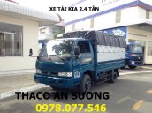 Bán xe tải Kia 2.4 tấn TPHCM, mui bạt bửng giao xe 2017