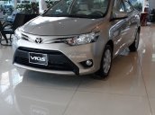 Bán Toyota Vios 1.5E 2017, màu bạc, giá 498tr