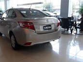 Bán Toyota Vios 1.5E 2017, màu bạc, giá 498tr