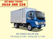 Bán xe tải Thaco Ollin 345 - Ollin 360 tải trọng 2t4 vào thành phố