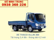 Bán xe tải Thaco Ollin 345 - Ollin 360 tải trọng 2t4 vào thành phố