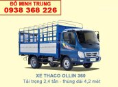 Bán xe tải Thaco Ollin 345 - Ollin 360 tải trọng 2t4 vào thành phố