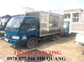 Bán xe tải Kia 2T4 thùng mui bạt, xe tải Thaco K165S mui bạt mới 100% tại TPHCM, giao ngay