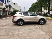 Cần bán xe Hyundai Santa Fe đời 2017, màu ghi vàng  