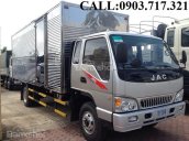 Bán xe tải Jac 6t4 /xe Jac 6T4/Jac 6400kg/ xe Jac 6T4 thùng mui bạt, giao xe ngay