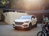 Cần bán Hyundai Santa Fe đời 2017, màu trắng