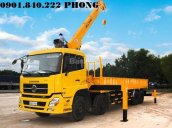 Ở đâu bán xe Dongfeng 4 chân 18 tấn gắn cẩu/Đại lý chính thức xe Dongfeng tại TpHCM - Hỗ trợ vay 100%